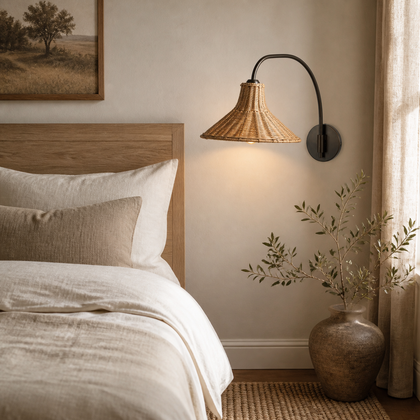 Elowen Orchard Table Lamp — styled interior view 01
