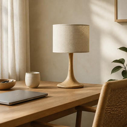Hesper Terrace Table Lamp — styled interior view 02