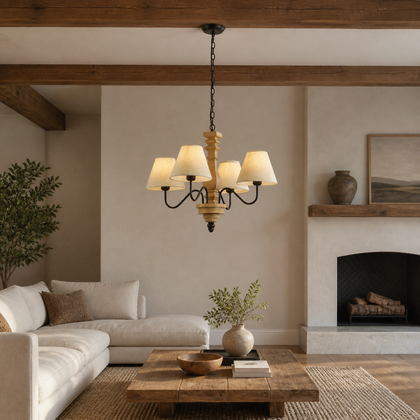 Lucent Ridge Pendant Light — styled interior view 02