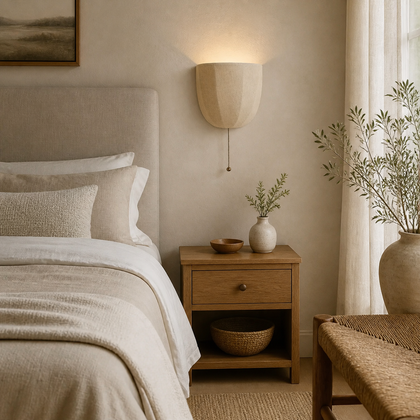 Isolde Cove Table Lamp — styled interior view 02