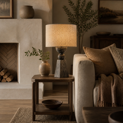 Dorian Terrace Table Lamp — styled interior view 02