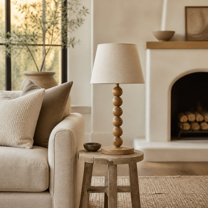 Coralie Vale Table Lamp — styled interior view 02