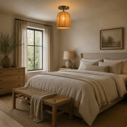 Hesper Orchard Ceiling Light — styled interior view 03