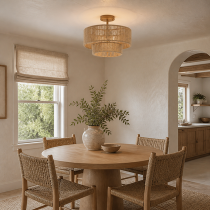 Isolde Hollow Ceiling Light — styled interior view 03