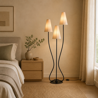 Dorian Vale Floor Lamp — styled interior view 03