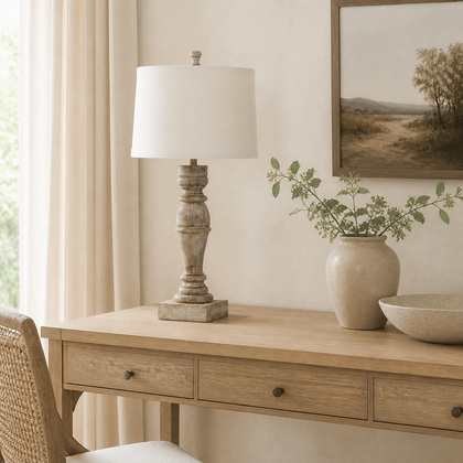 Hesper Vale Table Lamp — styled interior view 03