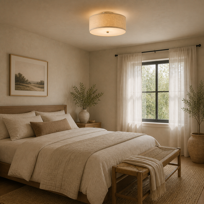 Lucent Meadow Ceiling Light — styled interior view 03