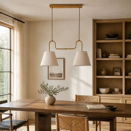 Isolde Vale Pendant Light — styled interior view 03