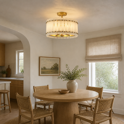 Bellamy Meadow Ceiling Light — styled interior view 03