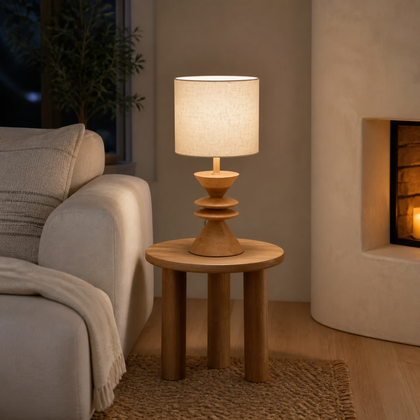 Jovian Ridge Table Lamp — styled interior view 03