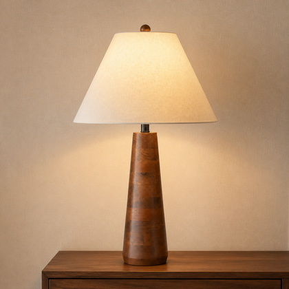 Dorian Wharf Table Lamp — styled interior view 03