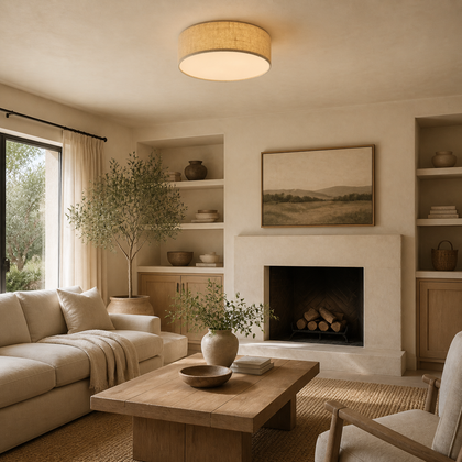 Lucent Hollow Ceiling Light — styled interior view 03