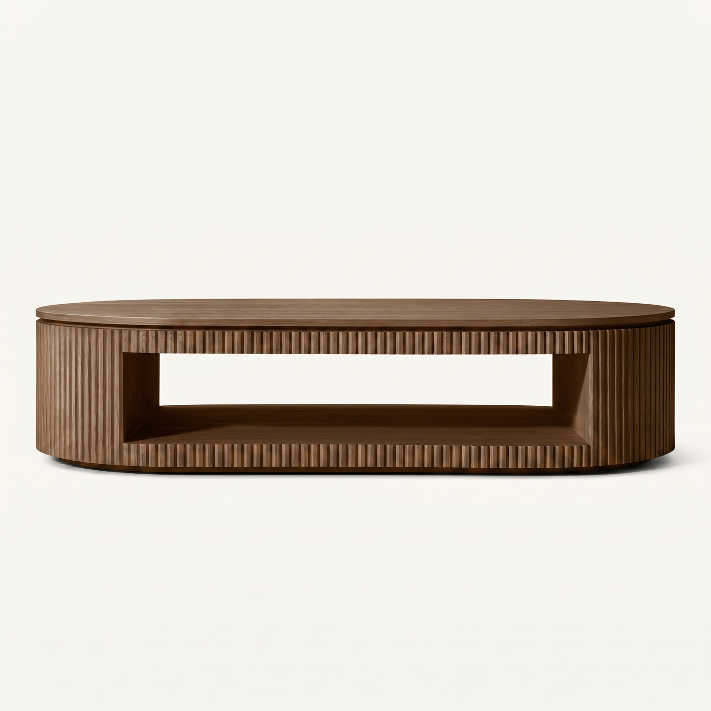 Langham Walnut Open Oval Table