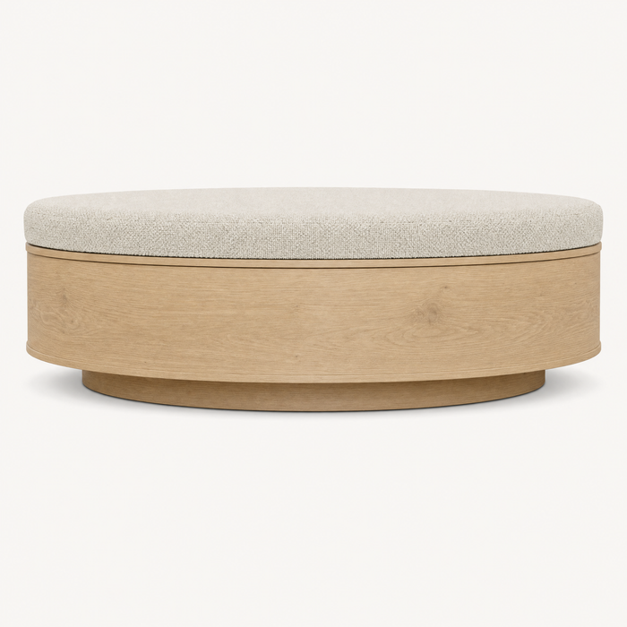 Haven Boucle Drum Side Table