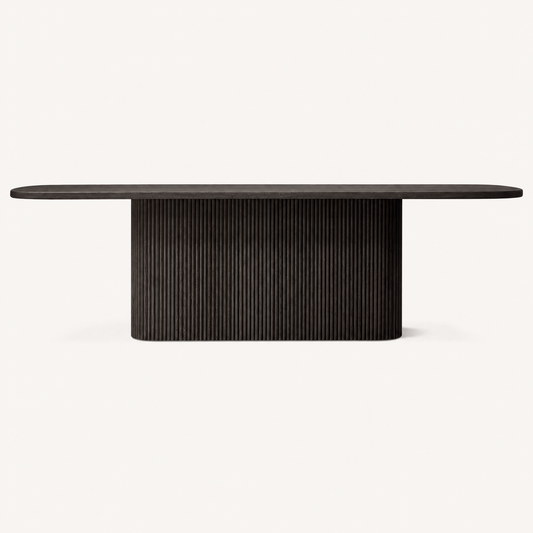Garrison Dark Oak Pedestal Table