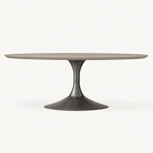 Doric Oval Stone Dining Table