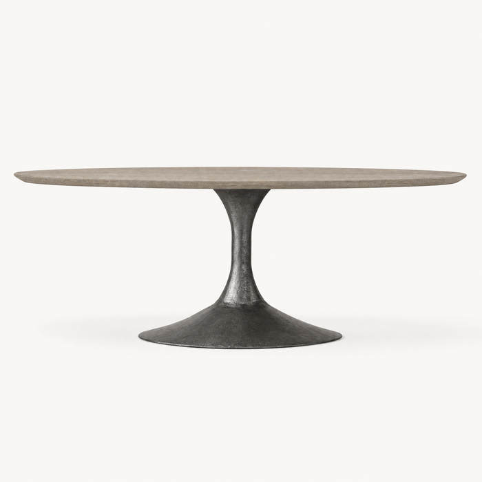 Doric Oval Stone Dining Table