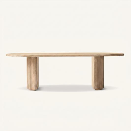 Alderton Oak Oval End Dining Table