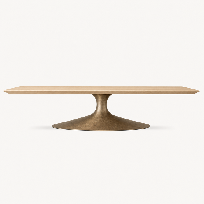 Alton Oak Brass Side Table