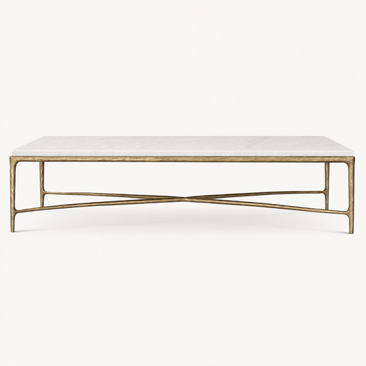 Harlow Marble Brass Coffee Table