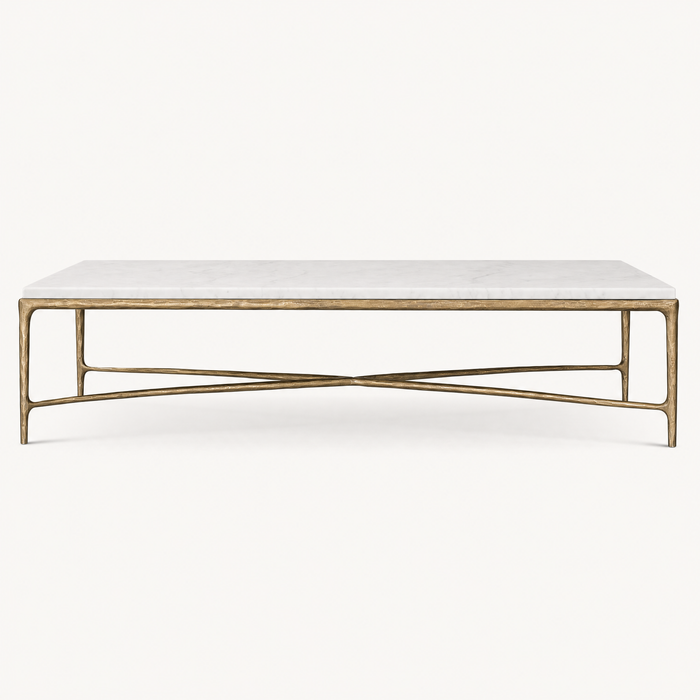 Harlow Marble Brass Coffee Table