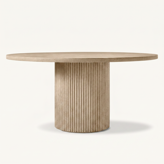 Ashford Round Oak Drum Table