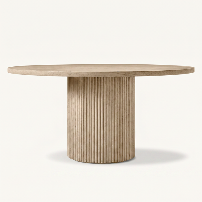 Ashford Round Oak Drum Table