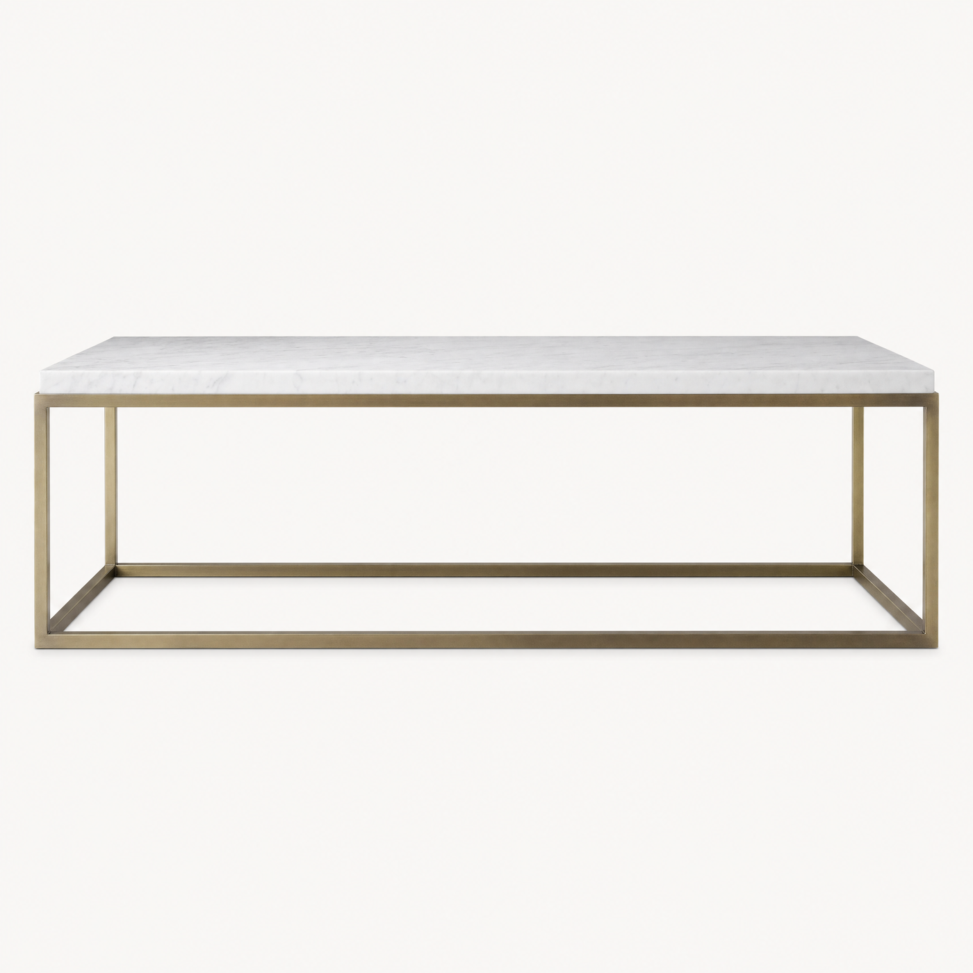Elara Marble Brass Side Table