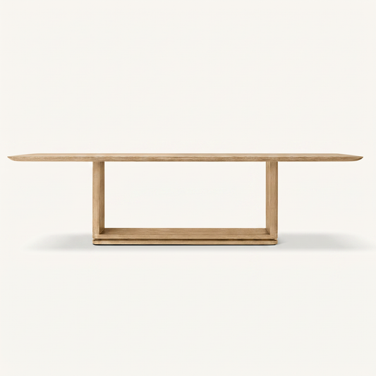 Brighton Oak Open Frame Dining Table