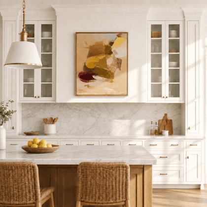 Autumn Bloom Wall Art — styled interior view 1