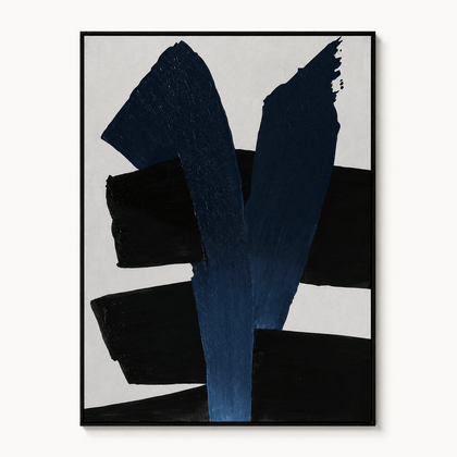 Indigo Form Wall Art — product view