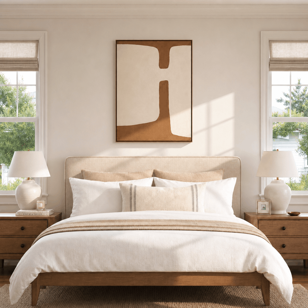 Monochrome Muse Wall Art in a finished interior.