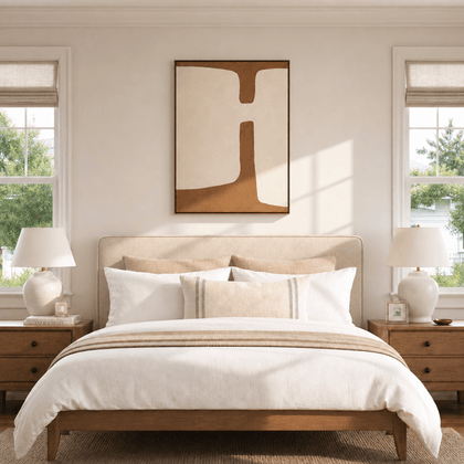 Monochrome Muse Wall Art — styled interior view 1