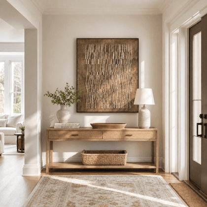 Nested Maze Wall Art — styled interior view 1