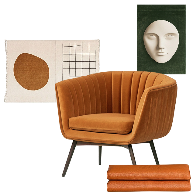 Furniture and interior product moodboard