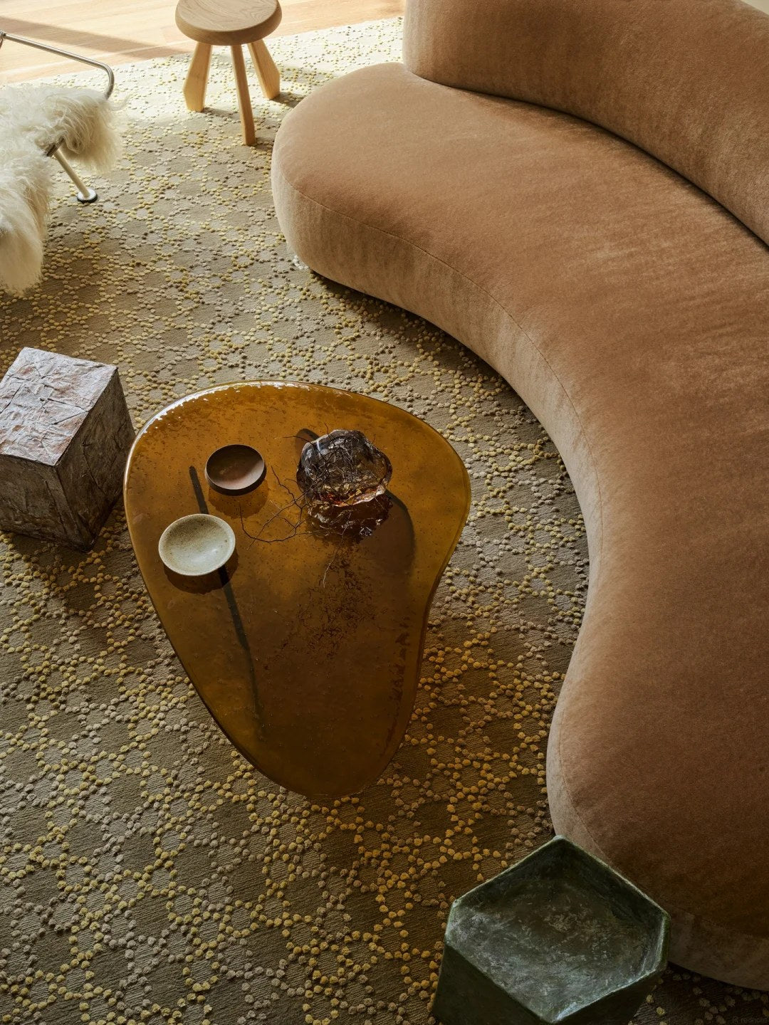 Layer rounded tables and tactile surfaces