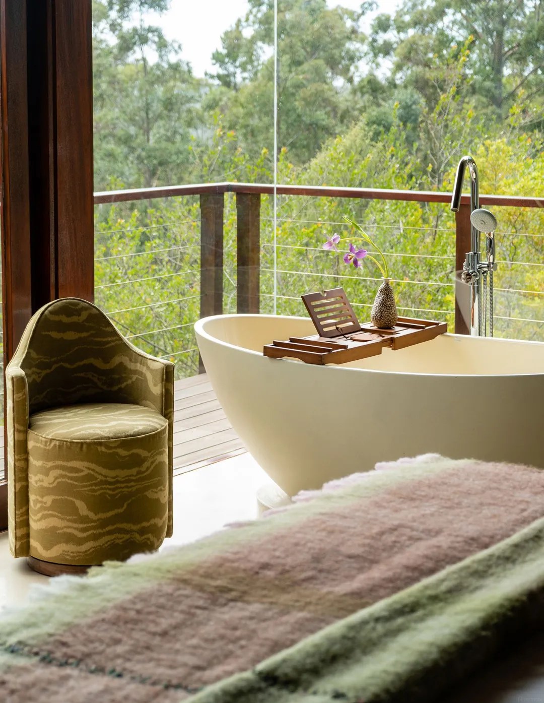 Frame bathing rituals with a view