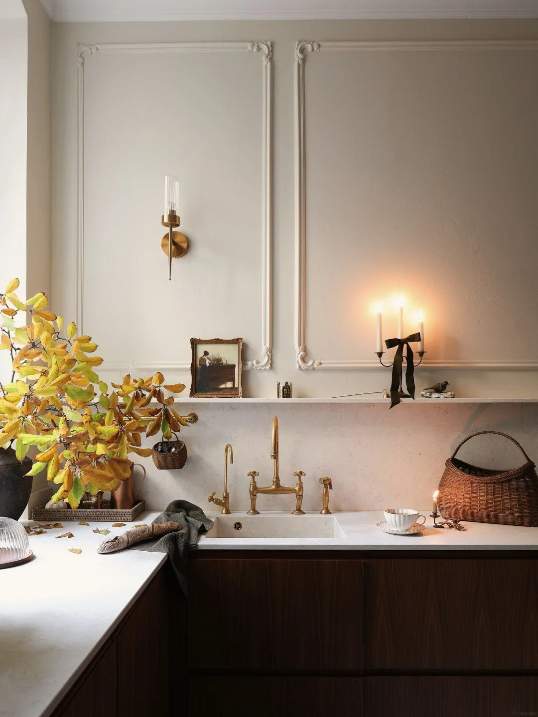 Repeat cabinet materials beyond the bedroom