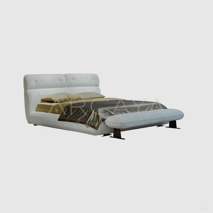 Liora Birch Bed - front view 03