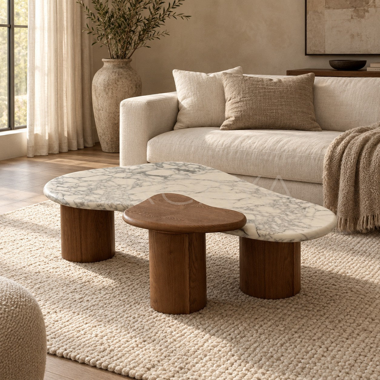 Cashew Marble Coffee Table