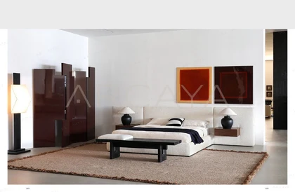 Aveline Blanc Bed - front view 03