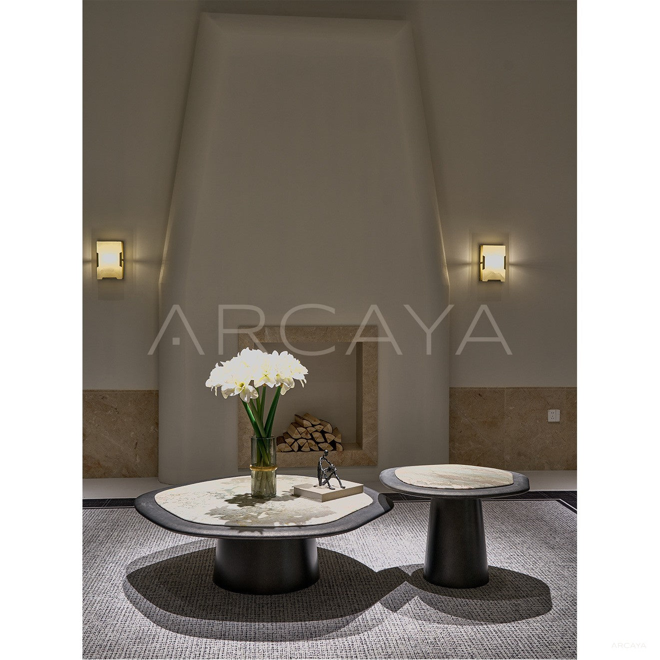Monet Garden Stone Coffee Table