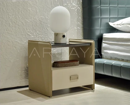 Orla Brook Nightstand - front view 02