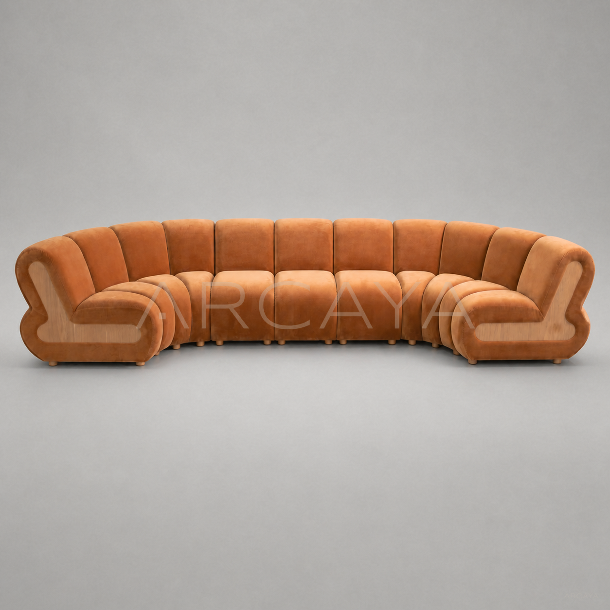 Isla Blanc Curved Sofa