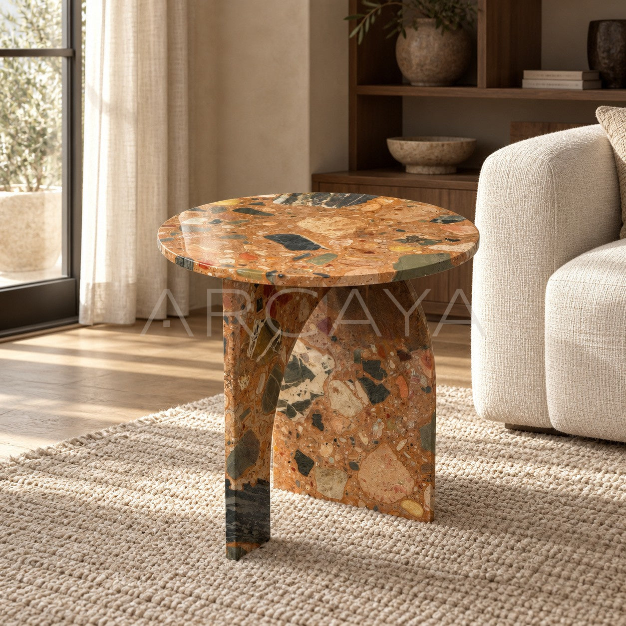 Terrazzo Mid Century Side Table