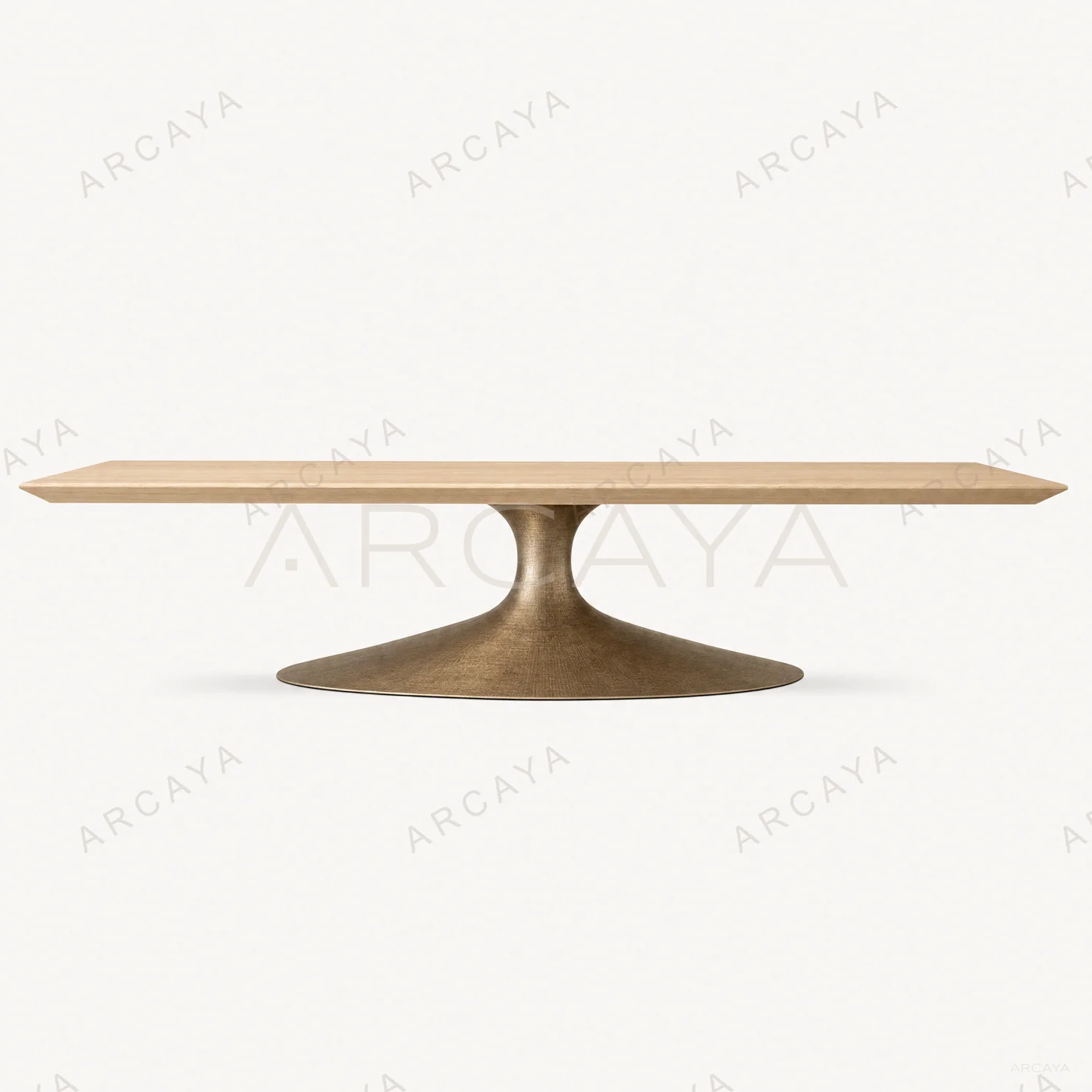 Alton Oak Brass Side Table