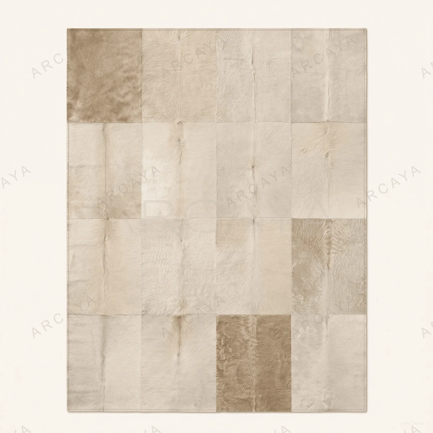 Patchwork Hide-Style Area Rug
