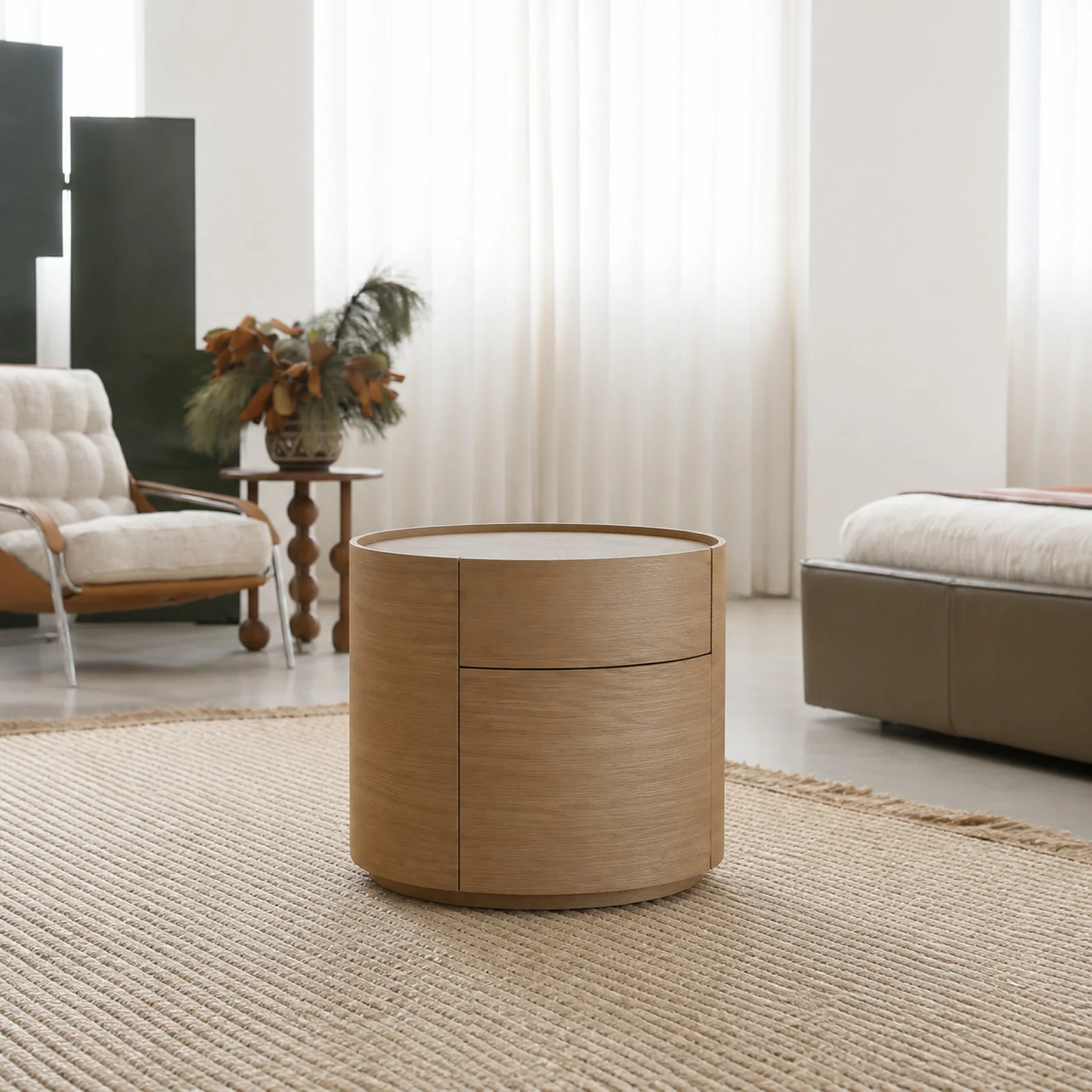 N717 Nightstand in a finished interior.