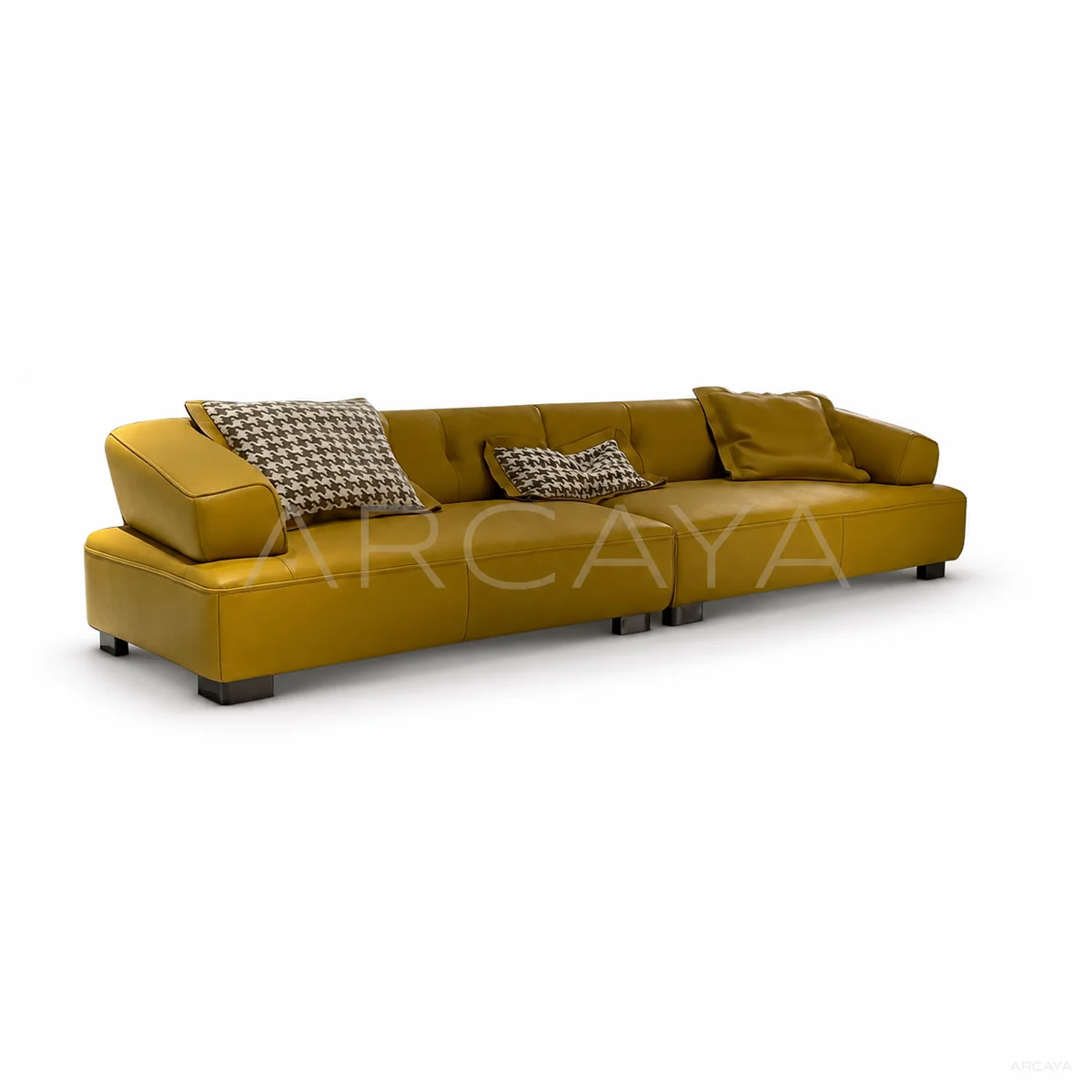 Petra Onyx Straight Sofa