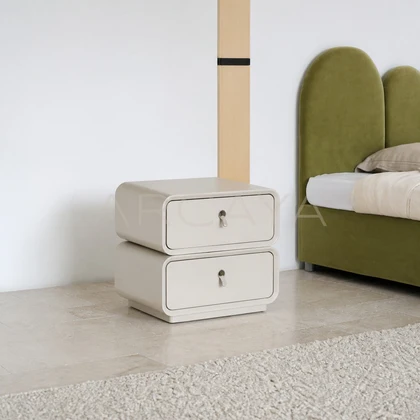 Celine Onyx Nightstand - front view 01